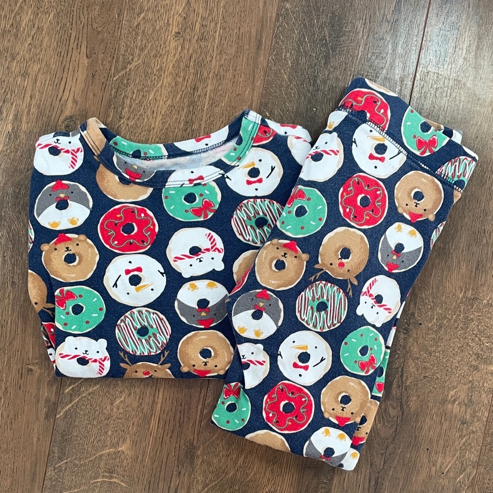 GAP Colorful Donut Print Kids Pajama Set